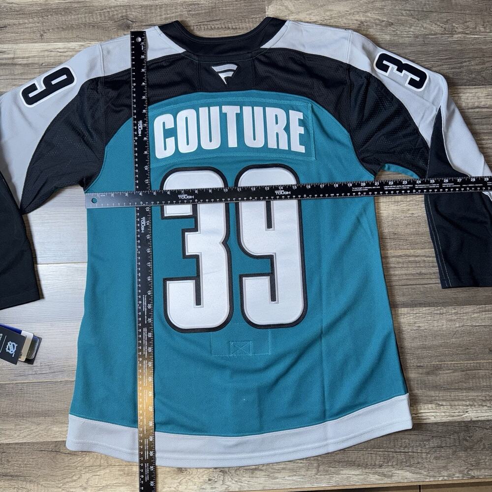 Fanatics San Jose Sharks Logan Couture #39 NHL Premium Men's Jersey Sz 46 NWT - Picture 11 of 11